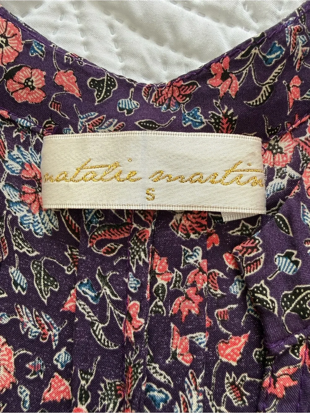 Natalie Martin Fiore Maxi Aubergine Floral S - Picture 6 of 10